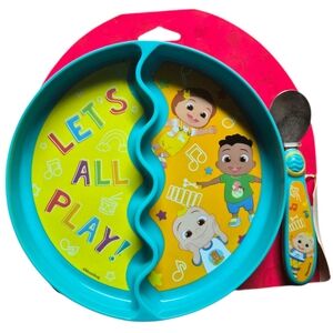 Cocomelon Toddler Plate Bowl Spoon Set New